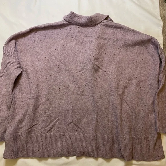 Loft size small lilac purple collard sweater - Picture 4 of 7